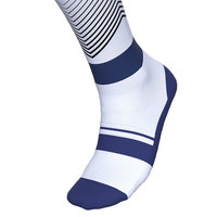 Chaussettes de baseball de haute qualité avec logo personnalisé Chaussettes de sport en coton sublimé à la hauteur du genou pour jeunes Respirantes et antidérapantes