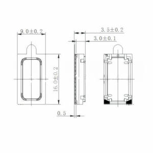 Taidacent 16 mm * 9mm Mini <span class=keywords><strong>Micro</strong></span> Haut-Parleur Téléphone Portable Haut-parleurs 8 Ohms 0.7W Magnétique Rectangle Haut-parleurs Internes pour Téléphone Portable - Product Image 6
