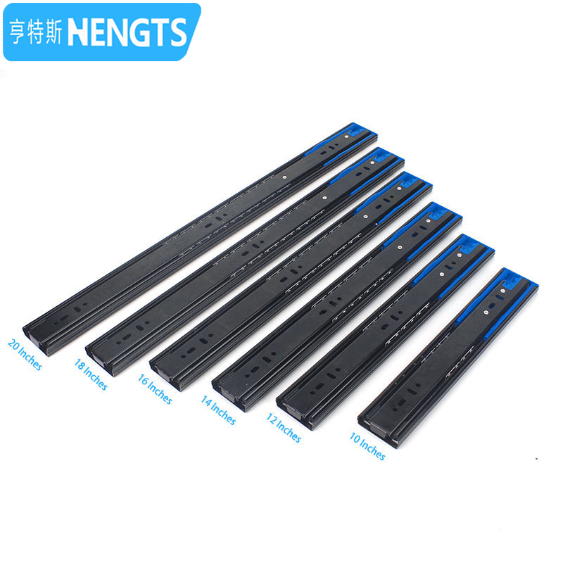 Black-Soft close drawer slide