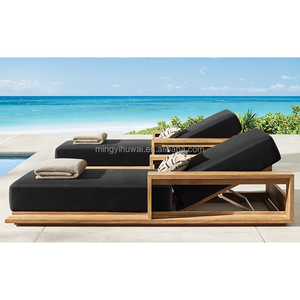 Chaise longue <span class=keywords><strong>de</strong></span> luxe tout temps Hôtels Plages Piscines Chaises longues en bois <span class=keywords><strong>de</strong></span> teck Mobilier d'extérieur Chaises <span class=keywords><strong>de</strong></span> jardin d'extérieur - Product Image 4