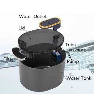 Automatische drinkfontein voor huisdieren, met circulatie en filtratie, voor katten en honden, stil waterdispenser. - Product Image 6