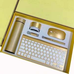 Coffret Cadeau d'Affaires Haut de Gamme : Clavier Bluetooth, Souris, Haut-parleur, Stylo USB, Tasse Isotherme en Métal – Idéal pour le Bureau - Product Image 1