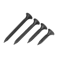 Vis à cloison sèche en acier au carbone et acier inoxydable, tête cruciforme Phillips, tête trompette, fosfatée noire, pour plaques de plâtre M3.5 M4.8