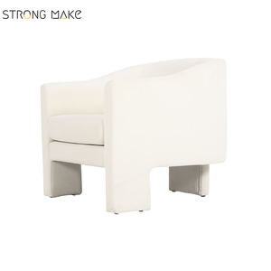Canapé individuel moderne, <span class=keywords><strong>fauteuil</strong></span> confortable rembourré, salon, meubles de maison, fauteuils d'appoint blancs de <span class=keywords><strong>luxe</strong></span>, lot de <span class=keywords><strong>2</strong></span> - Product Image 3