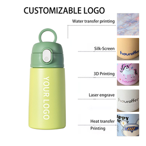   Bouteille d'eau isotherme pour enfants avec impression de dessins animés, sans BPA, gourde pour bébé en acier inoxydable pour les enfants d'âge scolaire - Product Image 3