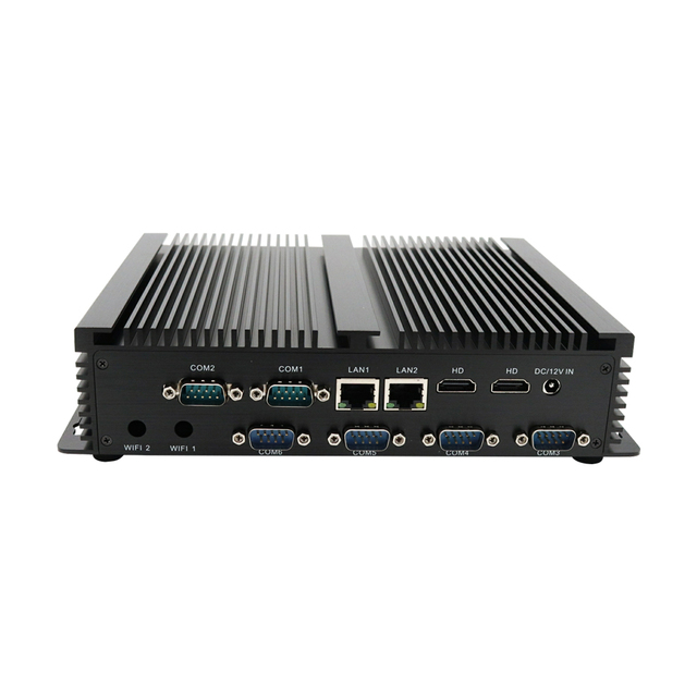 New Small Desktop Computer Intel Celeron 2955UL 2*RJ45 Giga LAN 6*RS232 COM 4USB3 DDR3 Memory Industrial Mini PC Multi-Region