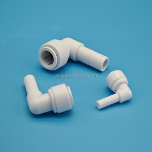 Conector de filtro de agua Lynzo de baja presión, codo de tubo de <span class=keywords><strong>1</strong></span>/<span class=keywords><strong>4</strong></span>, <span class=keywords><strong>3</strong></span>/8, <span class=keywords><strong>1</strong></span>/<span class=keywords><strong>2</strong></span>, 5/16 pulgadas para conexión de tubo RO/UF - Product Image 4