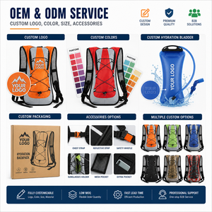 Tas Ransel Hidrasi Logo Kustom Tahan Air untuk Bersepeda, Hiking, dan Olahraga Luar Ruangan dengan Kantong Air - Product Image 3