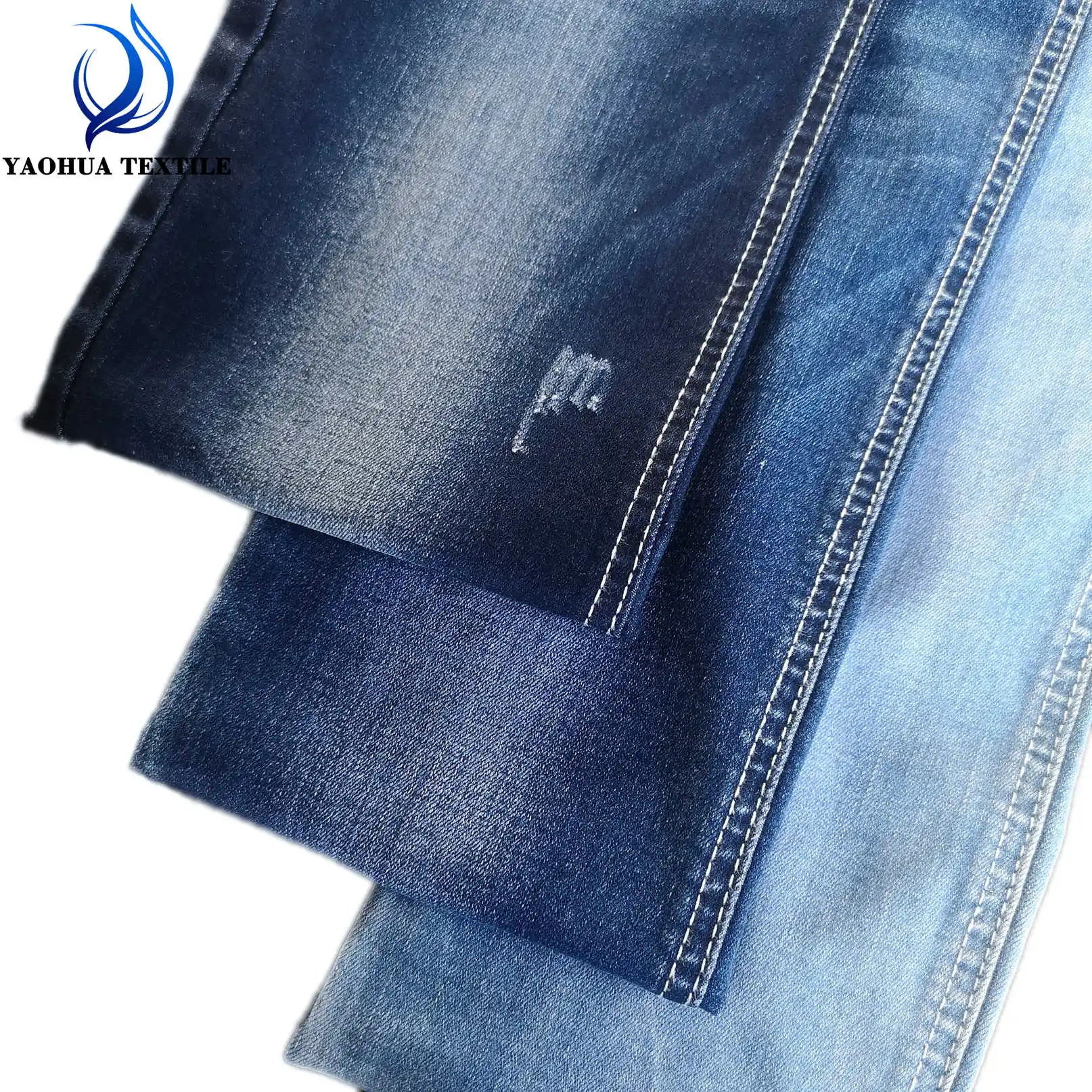 Ck068 slub anel tr girando baixa elasticidade, peso leve, estiramento, algodão, lycra, jeans, tecido