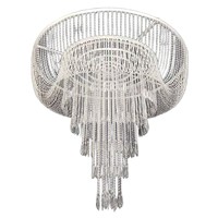 Lustre en perles de cristal acrylique, style chinois et européen, décoration suspendue pour lieux de mariage et scènes