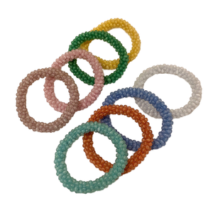 Élastique à cheveux pour femme en pierre de haute qualité, très élastique, double usage (bracelet et attache-queue de cheval), style soirée, couleur unie, 5 cm - Product Image 1