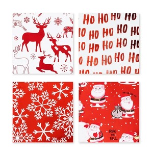 Christmas Gift <b>Wrapping</b> <b>Paper</b> Rolls Santa Reindeer Snowflakes Ho Ho Ho Design Double Sided Metallized Recyclable Packaging - Product Image 2