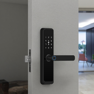 <span class=keywords><strong>Topteq</strong></span> X6 Tuya Smart Biometrisches Finger abdrucks chloss Aluminium-und Holztür zugang Funktioniert mit WiFi auf Wohnungen Zink legierung material - Product Image 4