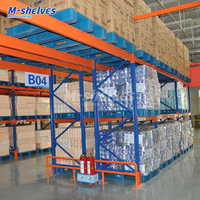 Sistema de Estanterías Metálicas Ajustables de Múltiples Niveles para Almacenamiento en Almacenes, Estanterías Apilables con Recubrimiento en Polvo