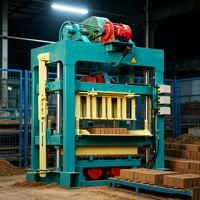 Machine semi-automatique pour la fabrication de briques creuses en béton et de blocs creux, petite machine manuelle pour la fabrication de pavés