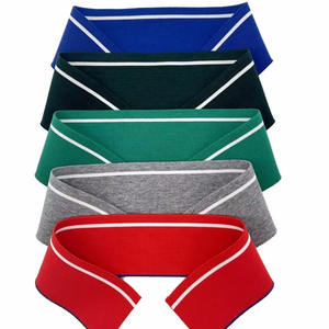 Ribete de Punto Plano de Poliéster y Elastano para Cuello de Polo, Ribete de Punto a Rayas de Colores para Puños, Cintura y Dobladillo Inferior - Product Image 6