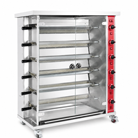 Machine à rôtir les poulets au gaz robuste à 6 niveaux en acier inoxydable pour cuisine commerciale
