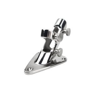 Marine 316 Stainless Steel Flag Pole Bracket, <b>Yacht</b> Base, Fiberglass Antenna Mount, <b>Yacht</b> Marine Hardware Accessories - Product Image 3