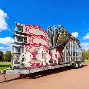 Mobile Amusement Equipment <strong>Carousel</strong> for Children Carnival Funfair Rdes Merry Go Round for Sale - Product Image 1