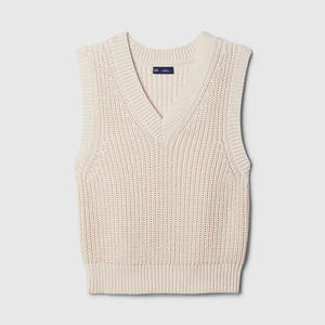 Gilet <span class=keywords><strong>pull</strong></span> <span class=keywords><strong>sans</strong></span> manches en tricot personnalisé OEM, col en V, pour femmes, débardeur <span class=keywords><strong>pull</strong></span> pour femmes - Product Image 6