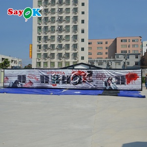 Laberinto inflable gigante para sala de escape, casa de horror para halloween, venta al por mayor de fábrica - Product Image 5