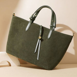 Sac seau vintage pour femme en cuir véritable, grande capacité, imperméable, luxe léger, marron, fermeture éclair, tendance, panier à légumes, sac fourre-tout - Product Image 5