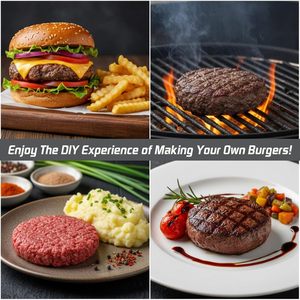 Prensa <span class=keywords><strong>para</strong></span> Hamburguesas Antiadherente y Ajustable de Alta Resistencia con Botón de Resorte <span class=keywords><strong>para</strong></span> Hamburguesas de Carne y BBQ - Product Image 6