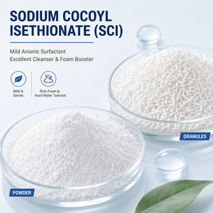 Cocoyl Isethionate de Sodio (SCI) 85 en Gránulos, Polvo a Base de Coco, Tensioactivo Suave para Champú, Gel de Ducha, Jabón en Barra y Limpiador Facial - Product Image 1