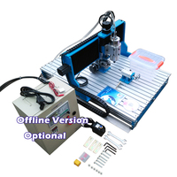 Machine de gravure CNC à bois 4 axes 6090L avec rail de guidage linéaire, 1,5 kW, 2,2 kW, outils de fraisage 3D en métal, tour, broche VFD, roulement à billes
