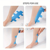 Bande de sport en coton MZ, respirante, imperméable, soutien du tendon d'Achille, unisexe, hypoallergénique, 13,7 cm x 30 cm