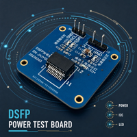 Carte de test DSFP double canal avec alimentation 3,3 V CC pour l'intégration de systèmes de liaison optique haute vitesse et les tests d'usure