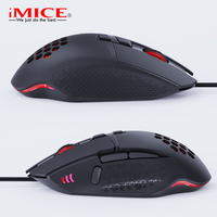 Ratón para Juegos IMICE T90 con Cable, Luminoso, Programable con Macros, Diseño Hueco, 7200DPI, Tecla de Potencia, Apto para PC y Portátil