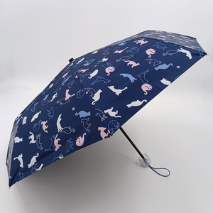 <span class=keywords><strong>Parapluie</strong></span> pour les besoins quotidiens, ouverture manuelle, pliable en 3 sections, avec impression personnalisée sur toute la surface - Product Image 3