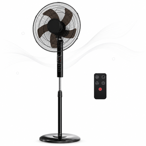 <b>Quiet</b> Oscillating Pedestal <b>Fan</b> with Remote Control Adjustable Height Timer Multiple Speed Modes for Bedroom Office Home - Product Image 2