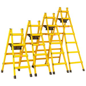 บันไดอลูมิเนียมคุณภาพสูง รุ่นทันสมัย พับได้ แบบ A-Frame สำหรับใช้งานกลางแจ้ง GUNAI <span class=keywords><strong>FN</strong></span>-107A ขนาด 1.5 ม. ยืดได้ 45 องศา - Product Image 1