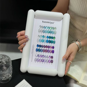 Kit de vernis gel effet œil de chat 32 couleurs magnétique UV LED Soak Off, vente en gros OEM sous marque privée pour salons de manucure - Product Image 2