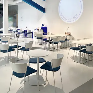 Fabrika toptan ticari Cafe mobilya satılık dövme yemek masa sandalye takımı restoran Modern masalar