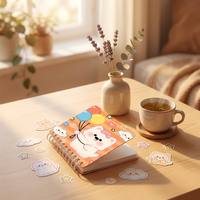 Lot de 10 mini blocs-notes spirales 10x8cm avec couvertures assorties, jolis carnets pour enfants pour sacs de fête