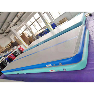 <span class=keywords><strong>Mini</strong></span> pista de aire inflable para gimnasia, colchoneta de 5x2x0,2 m, color verde, lista para enviar - Product Image 3