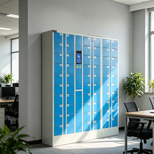Station <span class=keywords><strong>de</strong></span> recharge pour té<span class=keywords><strong>l</strong></span>éphone portable en métal au design moderne, avec serrure électronique, étanche, écologique, durable, idéale pour le rangement au bureau - Product Image 2