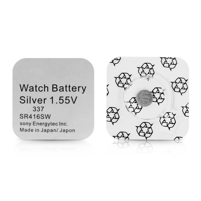 1.55V SR416SW 337 Silver Oxide Button Cell Battery for Watches