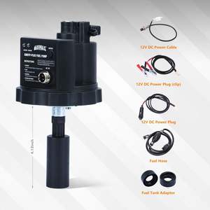 Pompe à carburant électrique 12V DC avec capteur d'arrêt de démarrage automatique pompe de transfert de liquide automatique pour adaptateurs de gaz diesel E15 E85 tuyau Long GMEFP - Product Image 2