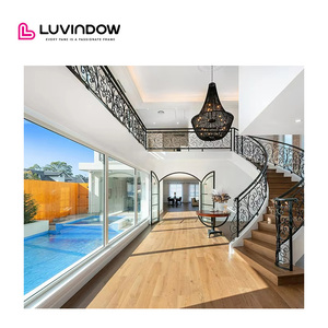 Luvindow Résidentiel Sydney Australie Projet Nouveau Design Porte d'entrée coupe-vent Porte d'entrée principale en aluminium - Product Image 3