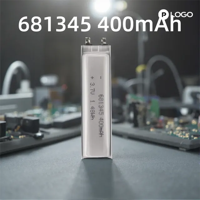 681345 400mAh 3.7V High Capacity Battery for Car Driving Recorder Model 103450 654060 505573 903659 104050 Lithium Ion Polymer