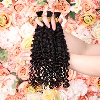 Non trasformati senza tessitura italiana capelli umani alla rinfusa per treccia Extensiones, capelli umani alla rinfusa, capelli intrecciati alla rinfusa per donne nere