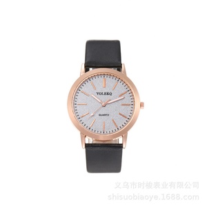 Pink Glitter Ladies Quartz Watch Rose Gold <b>Case</b> Leather Strap - Product Image 2