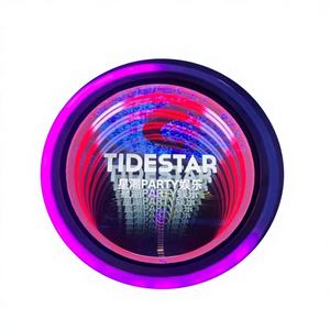 Customizable Portable KTV Bar Abyss Mirror Lamp-3D RGB Infinite Depth Illusion <b>Light</b> with Remote Control for Gaming & Arcade - Product Image 6