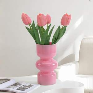 Vases en verre de style moderne personnalisés en gros, vases en verre cristal pour décorer les fleurs fraîches ou séchées sur la table - Product Image 2