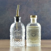 Einfache 7 Unzen Glass irup Spender Teelöffel für Vanille Karamell Honig Kaffee Bar für Tequila in Kartons verpackt