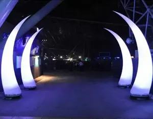Dekoration LED Aufblasbarer Stoßzahn Beleuchtung Dekoration Aufblasbarer LED Elfenbein Aufblasbarer Elefant Stoßzahn für Party